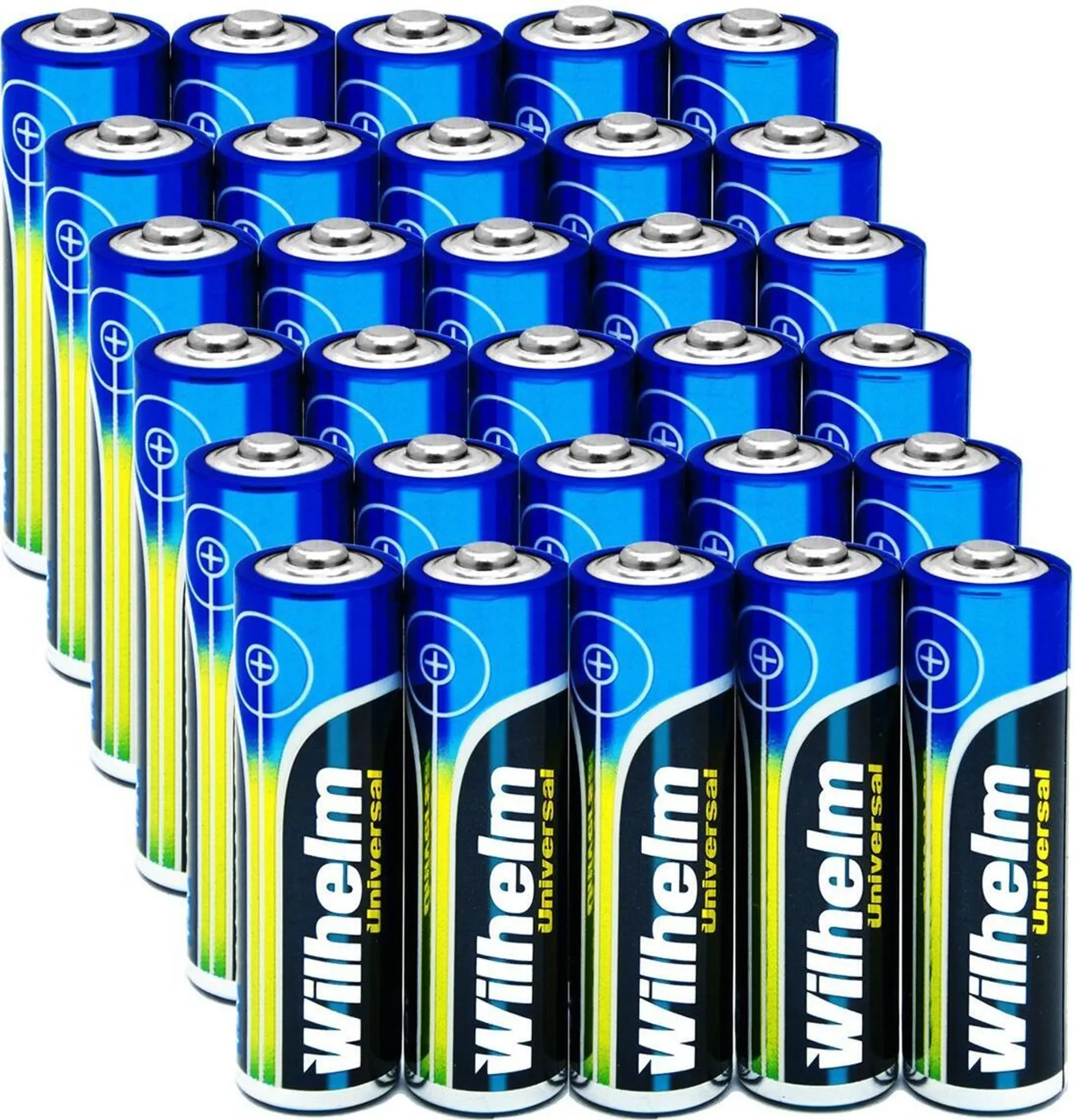 Wilhelm Universal Alkaline Batterien AA Mignon LR6 – 30er Pack